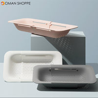 Retractable Storage Rack Drying Vegetable Drain Basket Dish Sink Basin Drain for Kitchen Tool