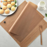 Reusable Baking Mat High Temperature Resistant Teflon Sheet BBQ Oilpaper Pad Non-stick Microwave Grill Baking Mat