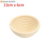 Round Banneton Brotform Rattan Basket Bread Dough Proofing Rising Loaf Proving 4 Sizes