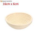 Round Banneton Brotform Rattan Basket Bread Dough Proofing Rising Loaf Proving 4 Sizes