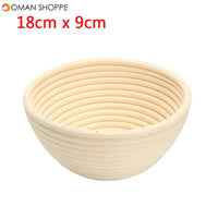 Round Banneton Brotform Rattan Basket Bread Dough Proofing Rising Loaf Proving 4 Sizes