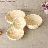 Round Banneton Brotform Rattan Basket Bread Dough Proofing Rising Loaf Proving 4 Sizes