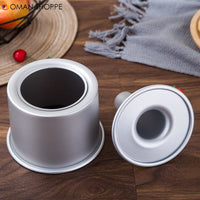 Round middle hole Alloy Chiffon Cake toast bread Pan Removable Bottom Hollow Chimney Mold DIY Baking Tools bake Model Bread box