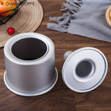 Round middle hole Alloy Chiffon Cake toast bread Pan Removable Bottom Hollow Chimney Mold DIY Baking Tools bake Model Bread box