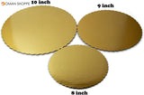 Round Tier Cake Boards Combo-8 10 12 Inches-30 Pieces