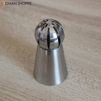 Russian Piping Nozzles Ball Shaped Stainless Steel Pastry Tool Cream Pastry Icing Tips Cup Cake Cupcake Decoration