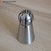 Russian Piping Nozzles Ball Shaped Stainless Steel Pastry Tool Cream Pastry Icing Tips Cup Cake Cupcake Decoration