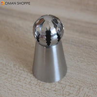 Russian Piping Nozzles Ball Shaped Stainless Steel Pastry Tool Cream Pastry Icing Tips Cup Cake Cupcake Decoration