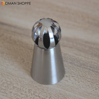 Russian Piping Nozzles Ball Shaped Stainless Steel Pastry Tool Cream Pastry Icing Tips Cup Cake Cupcake Decoration