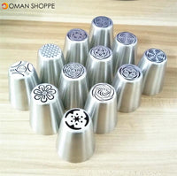 24 designs for choose Russian tulip nozzles tips icing piping cake nozzles decoration tools