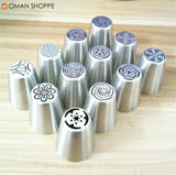 24 designs for choose Russian tulip nozzles tips icing piping cake nozzles decoration tools