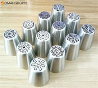 24 designs for choose Russian tulip nozzles tips icing piping cake nozzles decoration tools