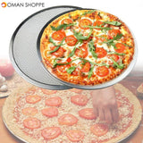 Seamless Aluminum Pizza Screen Commercial Grade Pizza Pan 