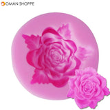  Silicon Fondant Mold 3D Mini Rose Cake Silicone Mlod Decoration Chocolate Fondant Mould Mold