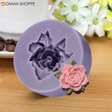  Silicon Fondant Mold 3D Mini Rose Cake Silicone Mlod Decoration Chocolate Fondant Mould Mold