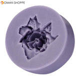  Silicon Fondant Mold 3D Mini Rose Cake Silicone Mlod Decoration Chocolate Fondant Mould Mold