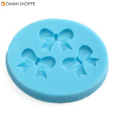 Silicone 3D Bowknot Fondant Mold Cake Decoration DIY Mold Mould