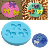 Silicone 3D Bowknot Fondant Mold Cake Decoration DIY Mold Mould