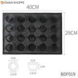 Silicone Bun Bread Forms Non Stick Baking Sheets Perforated Hamburger Molds Muffin Pan Tray