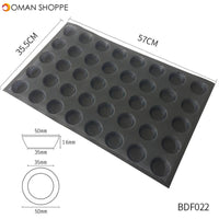 Silicone Bun Bread Forms Non Stick Baking Sheets Perforated Hamburger Molds Muffin Pan Tray