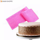 Silicone Cake Lace Mats Mold Fondant Cake Decorating Tools Wedding Flower Embossing Mould