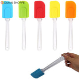 Silicone Scrapers Baking Scraper Cream Butter Handled Cake Spatula Cooking Cake Brushes Pastry Tool Food-grade Silicone Spatula Kitchen Utensil Cream Blade Brush