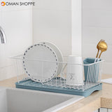 Single Layer Stainless Steel Rack Shelf Plate Bowl Spoon Cutlery Drying Storage for Kitchen Dishes