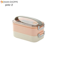 Single/Double Layer Lunch Box Stainless Steel Lunch Box Student Adult Food Container Picnic Car Office Bento Box with Lunch Bag