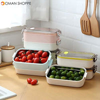 Single/Double Layer Lunch Box Stainless Steel Lunch Box Student Adult Food Container Picnic Car Office Bento Box with Lunch Bag