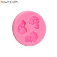 Skull Head Fondant Silicone Mould Skeleton Chocolate Mold Cake Decoration Tool