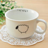 Small Raindrops Sheep Beard Bird Ceramic Coffee Cup