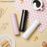 Smart Vacuum Bottles Touch Control Stainless 400ML Wireless Charging Thermos Water Cup Keep Cold & Warm 