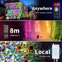 Smart WiFi LED Fairy String Light 10m 100LED RGB RGBIC USB Strip Light Work Alexa Music Sync APP 40 key Remote