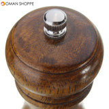 Spice Herb Pepper Grinder Wooden Cruet Mill Condiment Grinding Salt Smashing Tools