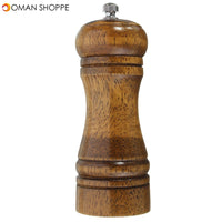 Spice Herb Pepper Grinder Wooden Cruet Mill Condiment Grinding Salt Smashing Tools