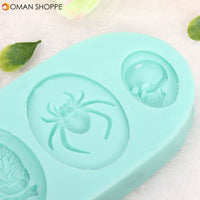 Spiders And Plants Sugar Silicone Cake Mold Creative Baking Tools Multifunction Kitchen Accessories