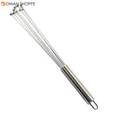 Stainless Steel Ball Whisk Egg Beater Hand Stirrer Mixer Cream Sauce Whipping