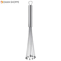 Stainless Steel Ball Whisk Egg Beater Hand Stirrer Mixer Cream Sauce Whipping