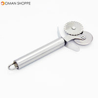 Stainless Steel Dual Wheel Pizza Cutter Slicer Pastry Ravioli Pizza Cutters Noodle Making Tools