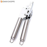 Stainless Steel Heavy Duty Can Bottle Jar Tin Lid Opener Manual Kitchen Opening Tool