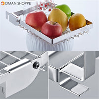 Stainless Steel Kitchen Dish Drying Rack Dish Drainer Rack Storage Shelf Rack Cup Plate Dish Rack Holders Organizer