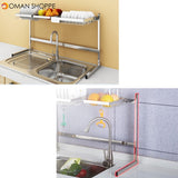 Stainless Steel Kitchen Dish Drying Rack Dish Drainer Rack Storage Shelf Rack Cup Plate Dish Rack Holders Organizer