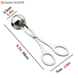 Stainless Steel Meatball Maker Meat Ballers Meatball Clip DIY Fish Meat Rice Ball Maker Meatballs Mold Home Kitchen Cooking Tool