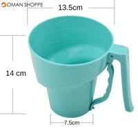 Stainless Steel Mesh Flour Sifter Mechanical Baking Icing Sugar Shaker Sieve Cup Shape Bakeware Baking Pastry Tools