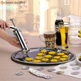 Stainless Steel Non-Stick Cookie Press  Set Include 22 Shapes & 4 Decorating Tips