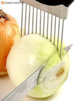 Stainless Steel Onion Holder Slicer Vegetable tools kitchen gadget