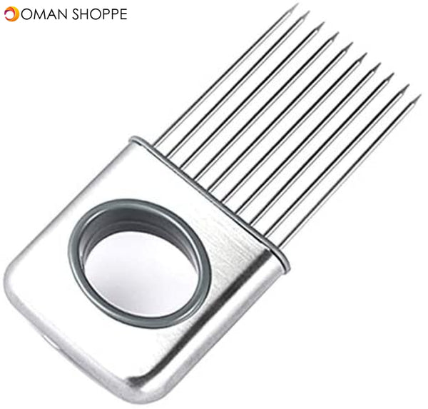 Stainless Steel Onion Holder Slicer Vegetable tools kitchen gadget