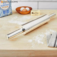 Stainless Steel Rolling Pin Non-stick Pastry Dough Roller for Kitchen Baking Accessories