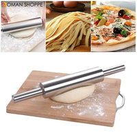 Stainless Steel Rolling Pin Non-stick Pastry Dough Roller for Kitchen Baking Accessories