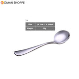 Stainless Steel Round Spoon Soup Spoon Table Spoon Cutlery